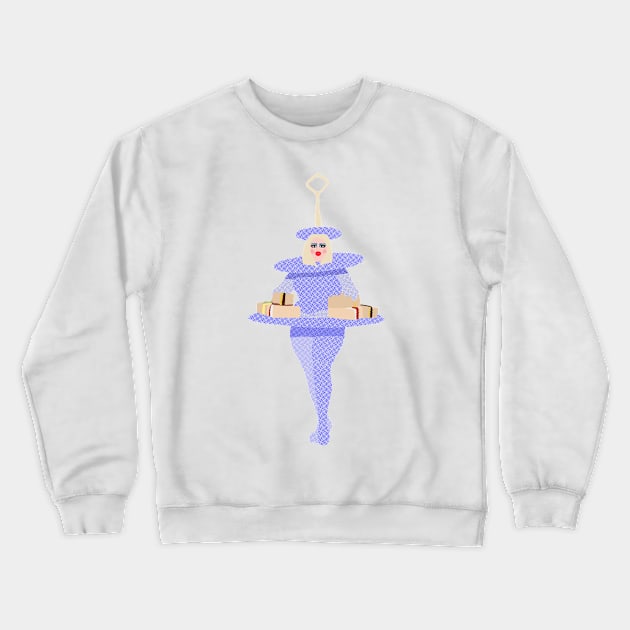 Victoria Scone as High Tea drag Crewneck Sweatshirt by rachaelthegreat